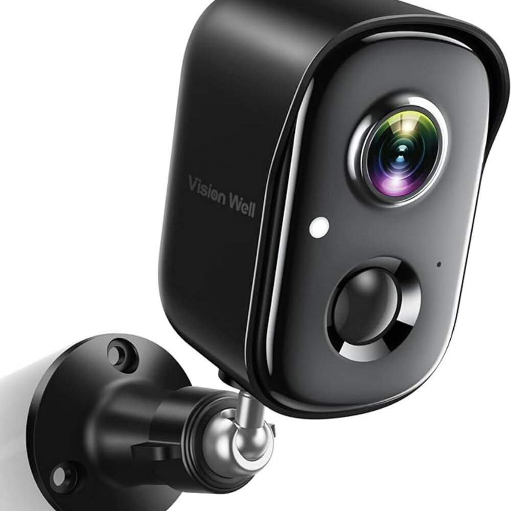 Vision Well Smart Battery Camera Battery Powered WiFi, Motion Detect 2-Way Audio